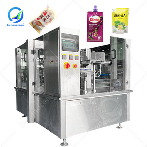 OCEAN Vertical Spout Pouch Paste Sauce Doy Pack Máquina de llenado y empaquetado de bolsas con cremallera - Product Image 1