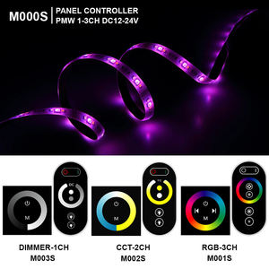 Contrôleur de bande LED RVB 3 canaux 12V-24VDC Télécommande sans fil Portée de 30 m Variateur de couleur 216W/432W Charge maximale - Product Image 2