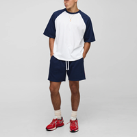 T-shirt surdimensionné à manches raglan pour homme, 100% coton, confortable, élégant, décontracté, streetwear, t-shirt en gros pour homme