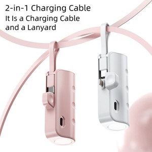 Высокая емкость мини карманный мобильный 5000 мАч Быстрая зарядка Type-C настраиваемый логотип C10W Зарядка сокровище - Product Image 6