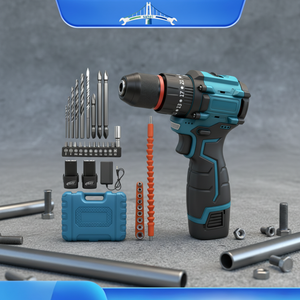 Taladro Eléctrico Inalámbrico sin Escobillas de 16.8V, Atornillador de Impacto Multifuncional de Litio de Dos Velocidades con Portabrocas de Cambio Rápido - Product Image 1