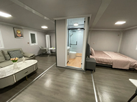 Maison conteneur extensible à deux chambres, très demandée, maison conteneur habitable, résistante au vent et à l'eau, préfabriquée et personnalisable