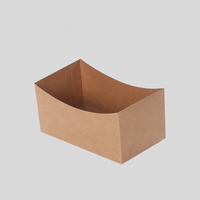 Biodégradable divisé Kraft Fast Food porte-boisson Burger boîte à Sandwich avec tasse facile à plier papier polyvalent plateau à déjeuner