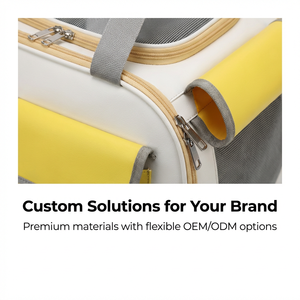 حقيبة ظهر محمولة للحيوانات الأليفة قابلة للتنفس ومناسبة لجميع الفصول، حقيبة سفر للقطط والكلاب، حقيبة ظهر للحيوانات الأليفة للسفر عبر الحدود. - Product Image 6