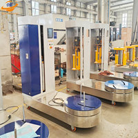 Machine d'emballage de bagages d'aéroport LP600 avec emballage pour la protection contre les dommages, enveloppeuse de valises/bagages
