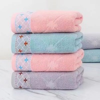 Ensemble de serviettes de bain de luxe en coton et bambou, serviettes jetables pour le visage, pour hôtel, salle de bain, bébé, 100 pièces, accessoires en gros, grand format, en coffret cadeau