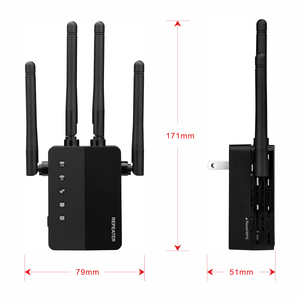 Repetidor inalámbrico de doble banda RP712F-XY 2.4G 5G WIFI-5 AC1200 con extensor de rango Wifi y 2 puertos LAN FE - Product Image 5