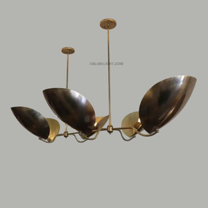Lustre Sputnik en laiton de style moderne du milieu du siècle, 6 lumières, luminaire de plafond rétro pour salon, décoration intérieure - Product Image 5