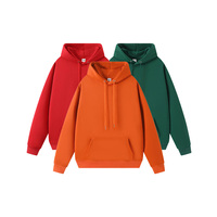 Sweat à capuche unisexe de haute qualité, coupe classique, couleur unie, avec logo imprimé personnalisé, respirant, écologique, avec poche, idéal pour l'automne