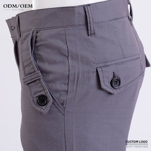 <span class=keywords><strong>Pantalones</strong></span> largos rectos ajustados informales <span class=keywords><strong>para</strong></span> <span class=keywords><strong>hombre</strong></span> Vestido formal <span class=keywords><strong>Pantalones</strong></span> de algodón de ocio Pantalon Cargo Pantalon - Product Image 4