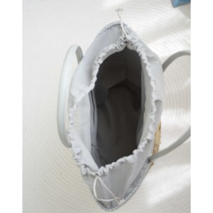 Borsa di Paglia Indonesiana, Borse Economiche, Borsa a Tracolla Stile Coreano, Nuova <span class=keywords><strong>Moda</strong></span> Estiva, Clutch Vintage con Fiocco in Paglia Naturale - Product Image 3