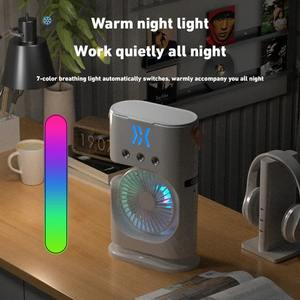 Portable Fan Air Conditioners USB Electric Fan <b>Led</b> Night <b>Light</b> Water Mist Fun Super Strong Wind 3 in 1 Air Humidifier for Home - Product Image 3