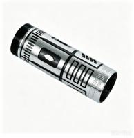 Boîtier cylindrique en aluminium usiné CNC, boîtier métallique anodisé sur mesure pour lampe torche et équipement électronique