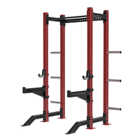 Prix d'usine – Rack de squat professionnel demi-cadre en acier au carbone – Couleur personnalisable – Un meilleur choix pour les espaces restreints