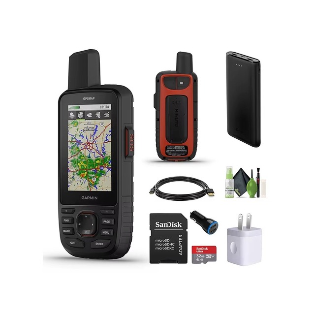 GPS-MAP 67i Rugged Hiking GPS Premium Handheld inReach Satellite Technology Two-Way Messaging