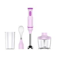 Mixeur Plongeant Électrique Compact à Vitesse Variable, Silencieux, Chauffant, pour Smoothies, Idéal pour la Maison et l'Extérieur