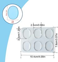 Amortiguadores de tambor Almohadillas de gel de silicona suave de un solo lado Reutilizables para tonos claros nítidos y control de tono en tambores y platillos