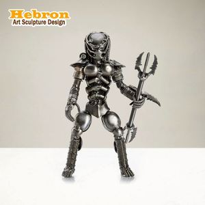 Mostrador de Recepción Metálico Industrial para Pequeños Negocios, con Diseño de Número de Llamada y Tema de Ángel, Impresión Digital para Locales de Barbacoa - Product Image 1