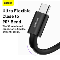   Câble de données USB vers Type-C de charge rapide de la série supérieure 66W 1m