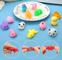 Mini Mochi Animal Squishy Fidget Toy 30 pièces Assortiment Aléatoire Jouet Sensoriel Doux Récompense Scolaire & Cadeau de Fête