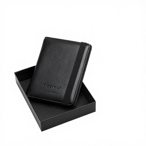 กระเป๋าสตางค์หนังแท้แบบพรีเมียมสำหรับทุกเพศ ป้องกัน RFID – กระเป๋าสตางค์แบบพับสองตอนกันน้ำขนาด 6.1 นิ้ว พร้อมช่องใส่บัตร - Product Image 2