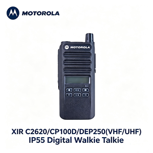 Radio mobile numérique XIR C2620 CP100D DEP250 IP55 VHF avec interphone et annonce vocale - Product Image 4