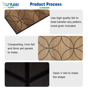 <span class=keywords><strong>Pannelli</strong></span> Acustici OUYUAN Moderni 3D Geometrici in Fibra di Poliestere con Impiallacciatura in Legno <span class=keywords><strong>per</strong></span> Soggiorno, Magazzino, Sala - Ecologici - Product Image 4
