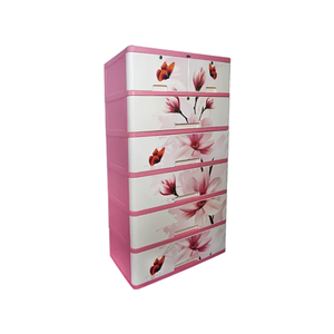 Meubles de maison au design attrayant Armoires en plastique haute qualité, durable, prix de gros, garde-robe classique à 6 tiroirs - Product Image 5