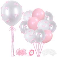 Ballons en latex imprimés nœud papillon, ensemble de ballons imprimés nœud papillon multicolores pour la décoration de fête d'anniversaire, de baby shower et de bridal shower