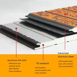 Azulejos de PU con textura de mármol moderno Paneles sándwich de pared exterior de metal Paneles de pared exteriores decorativos de acero para aplicaciones al aire libre - Product Image 5