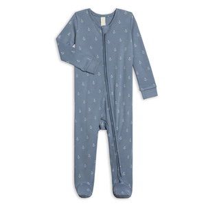 Pijama con cremallera para bebé, pelele estampado <span class=keywords><strong>de</strong></span> manga larga, ropa <span class=keywords><strong>de</strong></span> dormir <span class=keywords><strong>de</strong></span> algodón orgánico para recién nacido, pelele sostenible para bebé - Product Image 3
