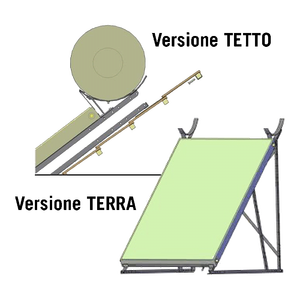 Sistema di Montaggio Solare MIRO THERMO PLUS Mod.300 LT con Staffa Completa per Installazione a Pavimento, Tubi e Accessori - Product Image 1