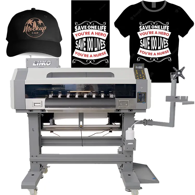 New upgrade inkjet Printing Machine 2 pieces i3200A1 4720 XP600 heads direct to film T shirt printer machine dtf printer