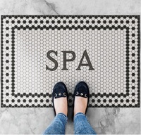 Mosaïque céramique hexagonale personnalisée, motif artistique pour carrelage de sol, décoration d'entrée