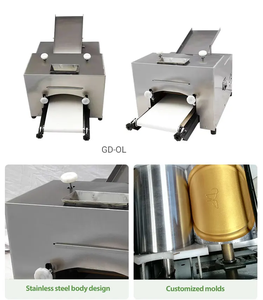 Commerciële Kleine Pizza Brooddeeg Roller Deegsheeter Rolmachine Deeg Afvlakking Machine - Product Image 2