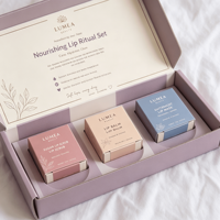 Set de Cuidado Labial, Caja de Cartón Corrugado para Envíos Personalizada, Caja de Cartón con Corte Troquelado Tipo E, Embalaje Personalizado