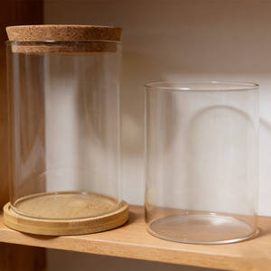 <span class=keywords><strong>Pot</strong></span> de plante hydroponique cylindrique pour décoration intérieure, terrarium <span class=keywords><strong>en</strong></span> verre fait main pour table avec couvercle et base <span class=keywords><strong>en</strong></span> <span class=keywords><strong>bambou</strong></span> - Product Image 6