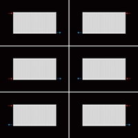 Radiateur de chauffage à panneaux horizontaux, radiateur en acier thermolaqué, radiateur mural à eau chaude pour chauffage intérieur résidentiel