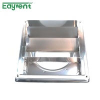 Diffuseur d'air à grille de ventilation par gravité, en acier inoxydable 304 de qualité industrielle, carré, pour hôpital, salle de sport, escalier, sous-sol