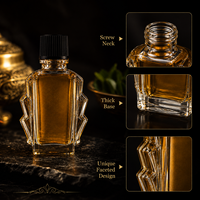 Flacon en verre vide avec compte-gouttes pour baume du tigre, huile anti-moustiques, huile médicinale, format voyage portable, 3g 5g