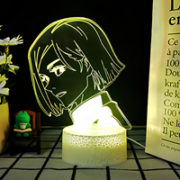 Projecteur de lune Anime, contrôle tactile Otaku, LED rechargeable, fonctionne sur batterie, design portable, télécommande