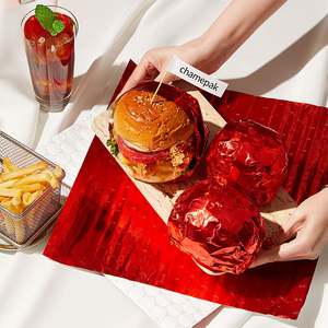 Customized Color Eco-Friendly Grease Proof Food Grade Baking Aluminum Foil Insulation <b>Wrap</b> Cake Bread Barbecue Roast Fish Pizza - Product Image 1