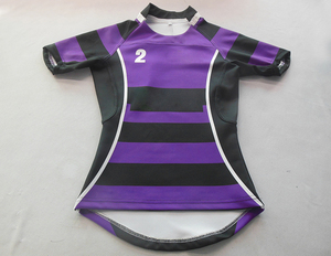 All'ingrosso maglia personalizzata Rugby uniforme Polo blu Blank manica corta Polo camicia sublimata Rugby Polo giacca per gli uomini - Product Image 6