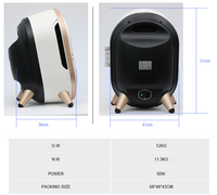 Alat Analisis Kulit Pintar Profesional Terlaris Kamera 20MP Kompatibilitas AS/ZA Dukungan Multi-Bahasa Analisis Wajah untuk Spa Kecantikan