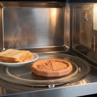 Chauffe-pain et économiseur de sucre brun en terre cuite au design moderne motif fruits pour usage domestique