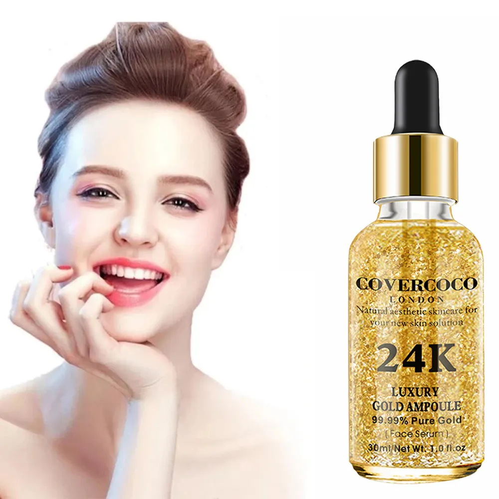 Tinh Chất Serum Vàng 24K, 30Ml, Dưỡng Ẩm, Làm Sáng Tông Màu Da, Thu Nhỏ Lỗ Chân Lông, Original Liquid