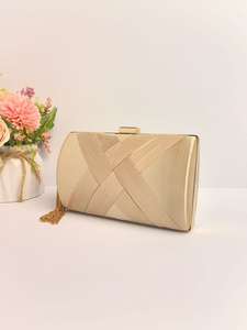 Bolso de Mano Moderno con Cierre de Cremallera, Dos Correas de Cadena, Impermeable, para Cena, con Borla de Seda, para Vestido de Novia, Noche, Unisex - Product Image 3