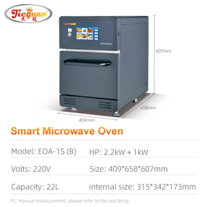 Horno de Alta Velocidad para Cocina Comercial con Aire Caliente y Microondas EOA-1S(B) Gran Capacidad 409*658*630mm para Uso Comercial E - Product Image 5