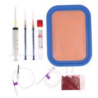 Kit de Práctica de Inyección Intravascular Premium con Modelo Anatómico de Silicona y Almohadilla de Sutura para Entrenamiento en Ciencias Médicas