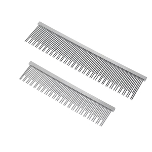 Pet Comb Double Tooth Needle Stainless Steel Grooming Comb For Dogs <b>Cats</b> Remove Floating Hai - Product Image 1